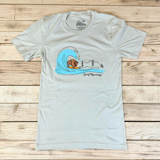 Men's Surf Wyoming® Big Wave Tee - Heather Dust