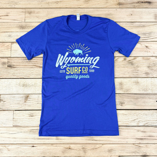Men's Surf Wyoming® Surf Co. 1999 Tee - Solid True Royal