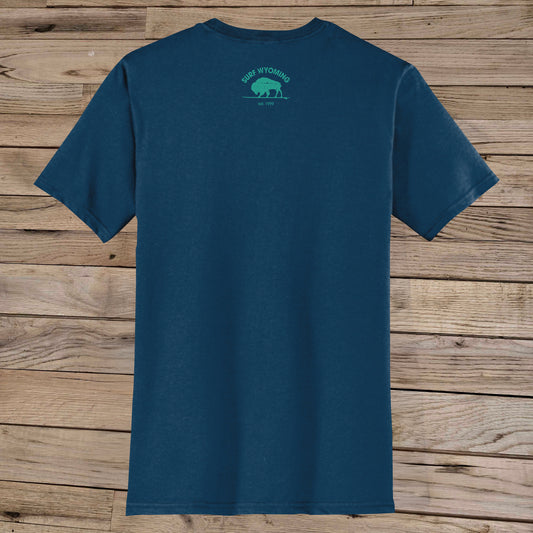 Unisex Surf Wyoming®Snake River Fest Tee-unisex-neptune blue