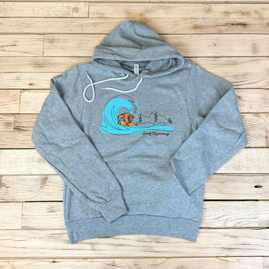 Surf Wyoming® Big Wave Fleece Hoodie - Athletic Heather