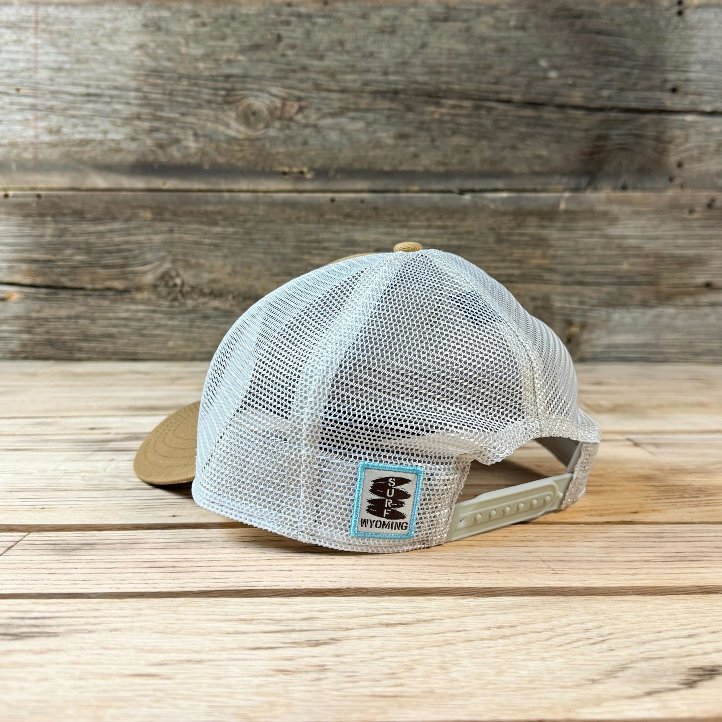 Surf Wyoming® Glassy Bison Trucker - Latte/Stone