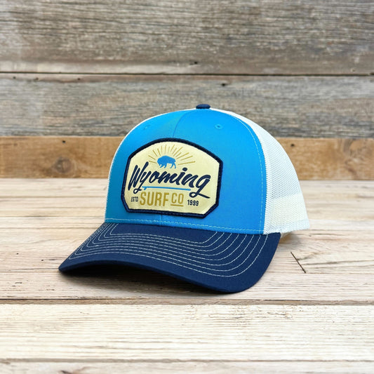 Surf Wyoming® Surf Co. 1999 Patch Trucker - Blue Teal/Birch/Navy