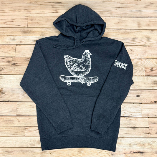 Surf Wyoming® X Wyoming Hemp Co. Collab Heavyweight Hoodie - Charcoal Heather