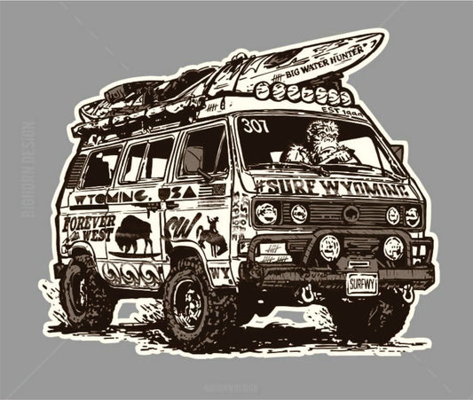 Surf Wyoming® Big Water Hunter Black version