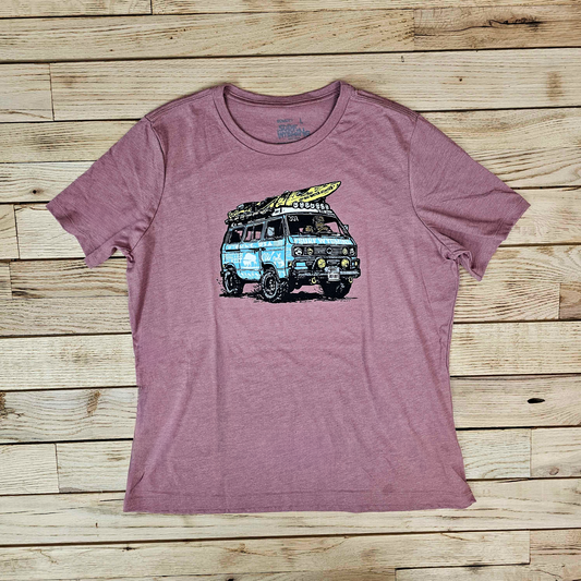 Women's Surf Wyoming® Big Water Hunter mauve tee