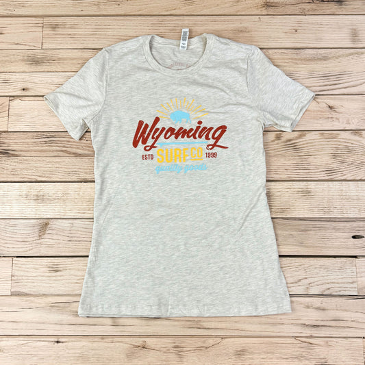 Women's Surf Wyoming® Surf Co. 1999 Tee - Heather Natural