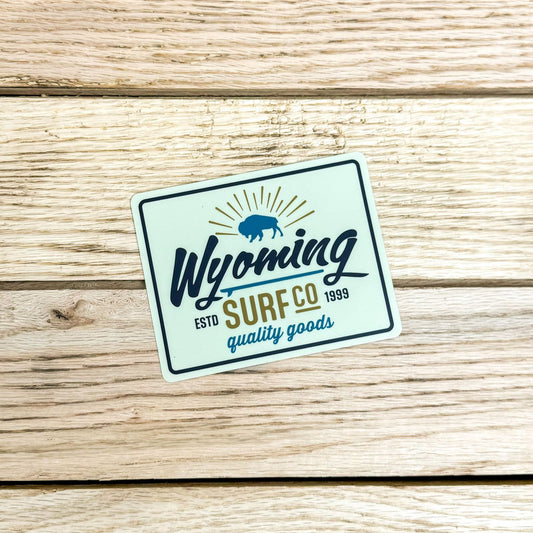 Surf Wyoming® Surf Co. 1999 Sticker