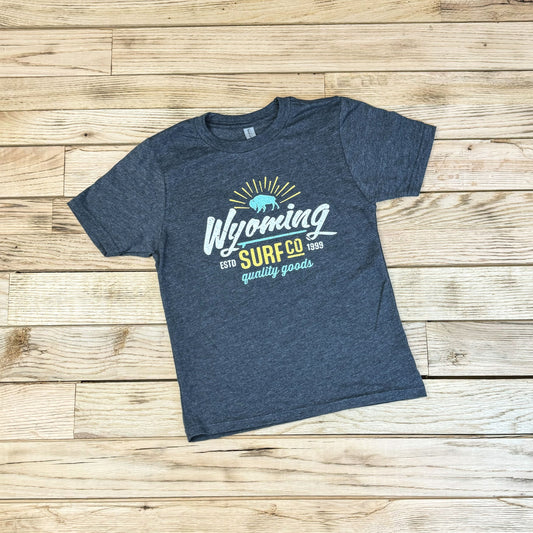 Youth Surf Wyoming® Surf Co. 1999 Tee - Charcoal