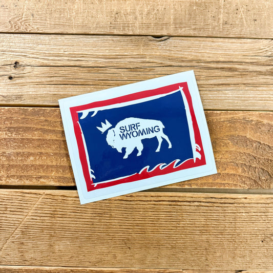 Surf Wyoming® Foamstate Sticker