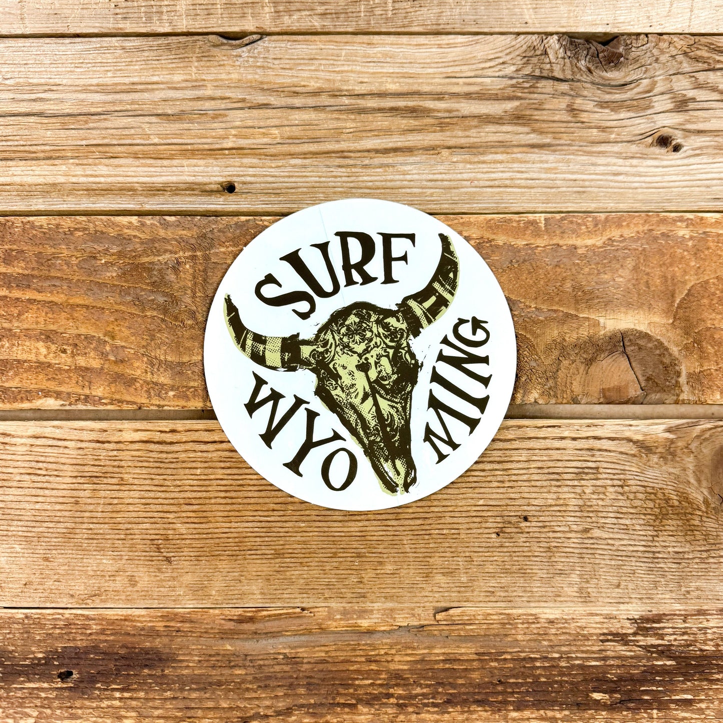 Surf Wyoming® Splash Bison Sticker