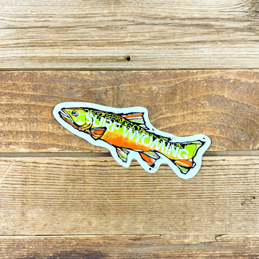 Surf Wyoming® Trutta Sticker