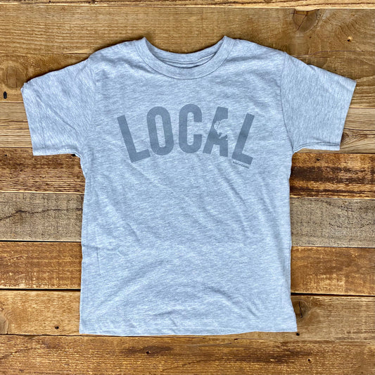 Youth & Toddler Surf Wyoming® Local Tee - Heather Grey
