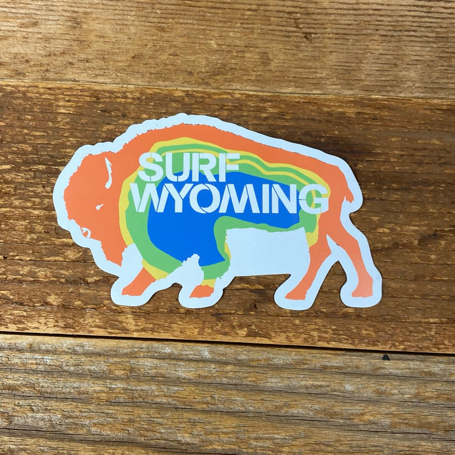Surf Wyoming® Prismatic Bison Magnet