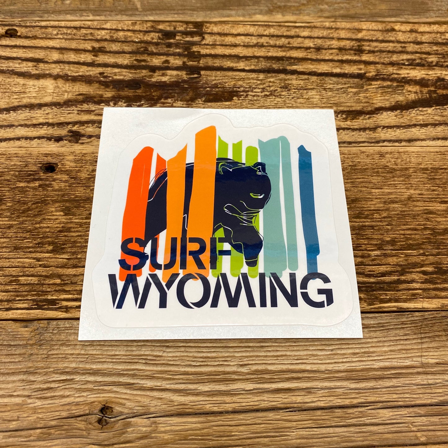 Surf Wyoming® Bear Peak Sticker - Multicolor