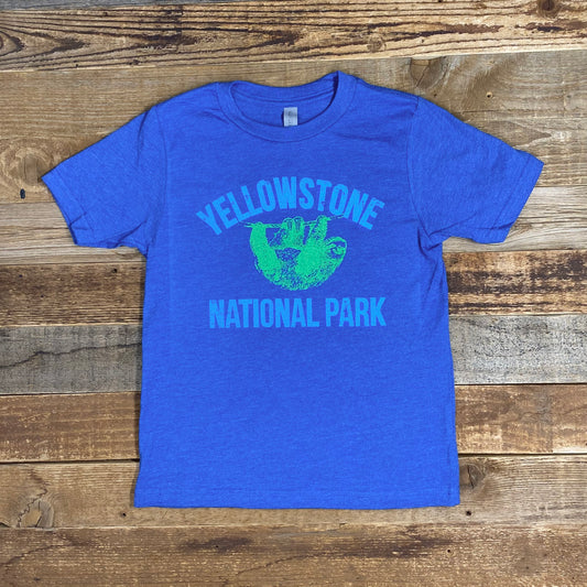 Youth Surf Wyoming® Yellowstone Sloth Tee - Royal