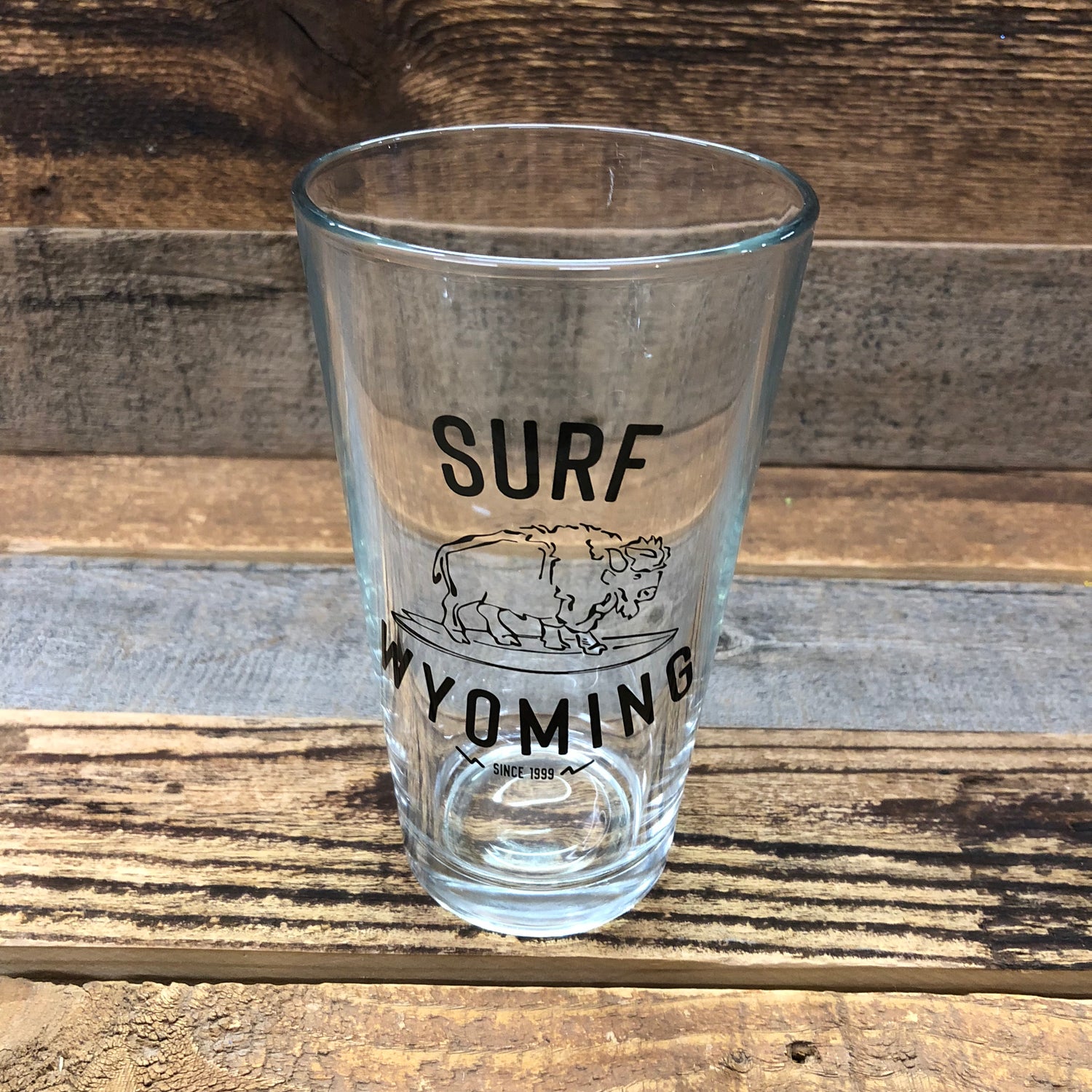 Surf Wyoming-Surf Wyoming® HANG TWENTY Pint - Black-Black-