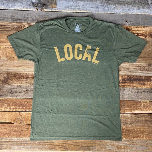 Men's Surf Wyoming® Retro Gold Local Tee - Olive