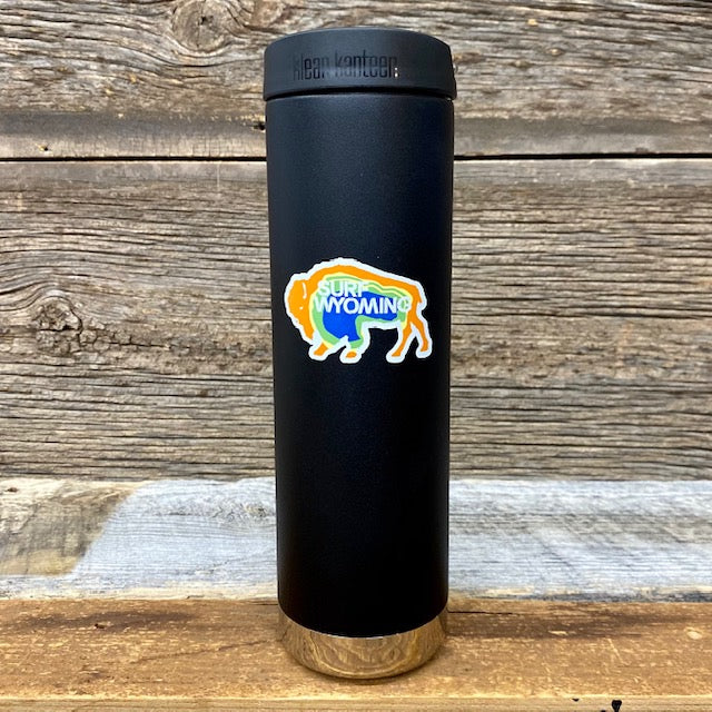 Surf Wyoming® Insulated Prismatic Bison Bison Wide Mouth Bottle - Matte Black