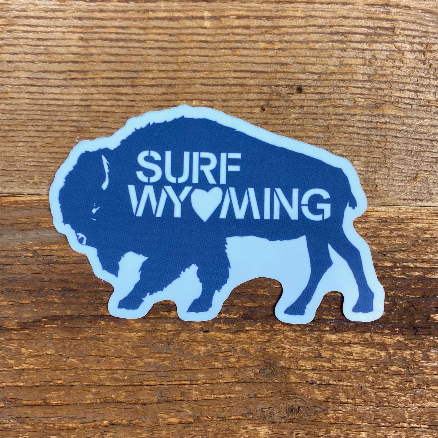SURF WY💙MING Bison Love Sticker - Navy