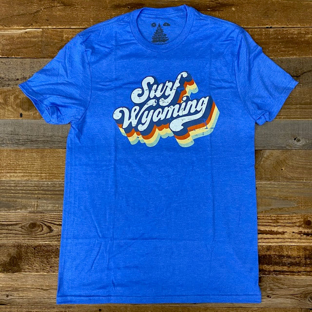 Men's Surf Wyoming® Soda Script Tee - Columbia Blue