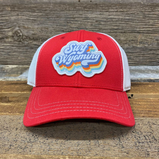 Surf Wyoming® Soda Script Trucker Hat - Red