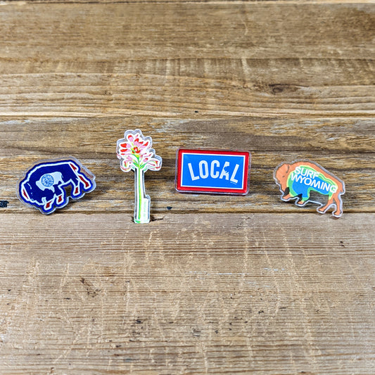 Surf Wyoming® Pin Bundle - 4 pack