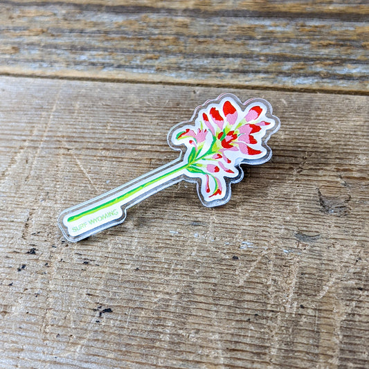 Surf Wyoming® Indian Paintbrush Pin