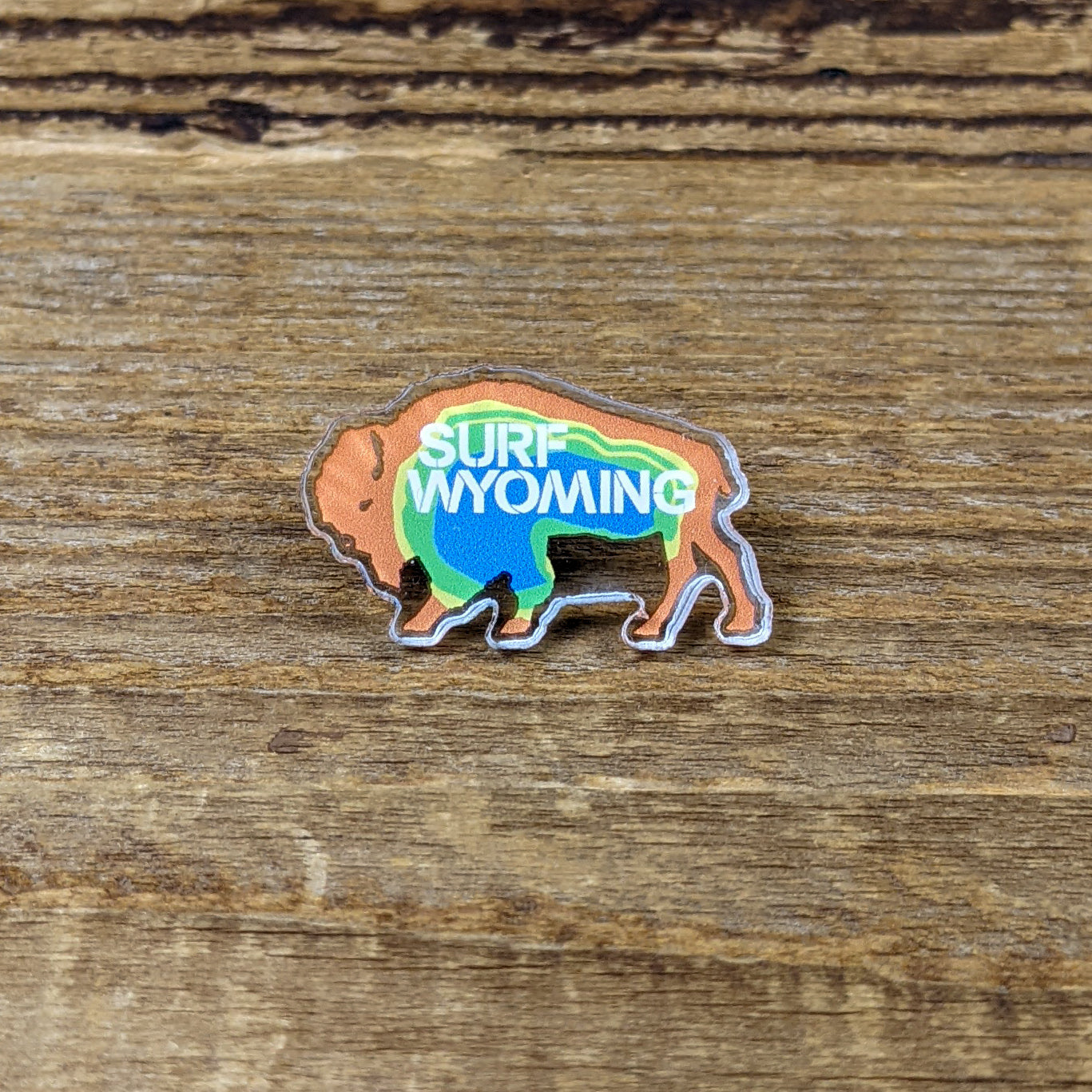 Surf Wyoming® Prismatic Bison Pin