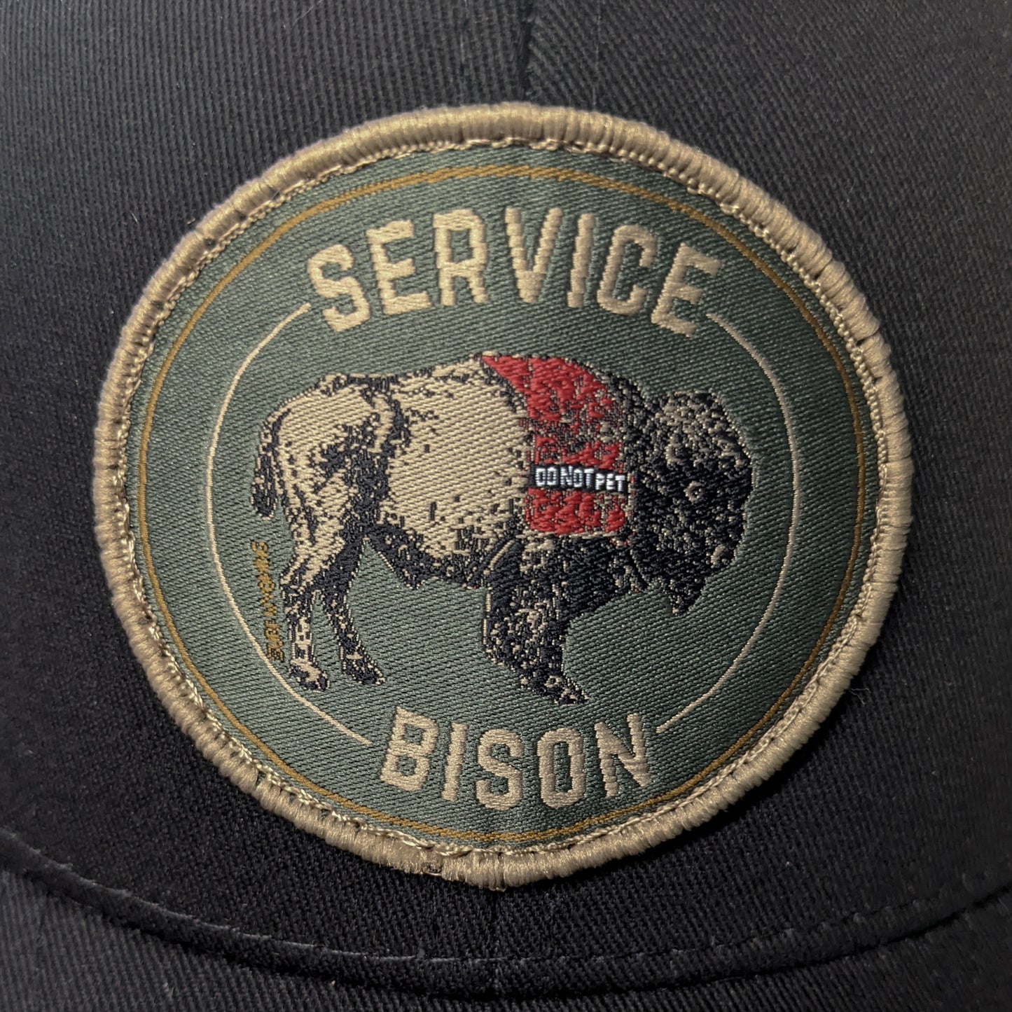 Surf Wyoming® Service Bison Trucker Hat - Black
