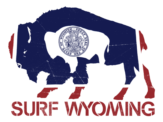 Surf Wyoming-Surf Wyoming® Flag Bison Sticker-