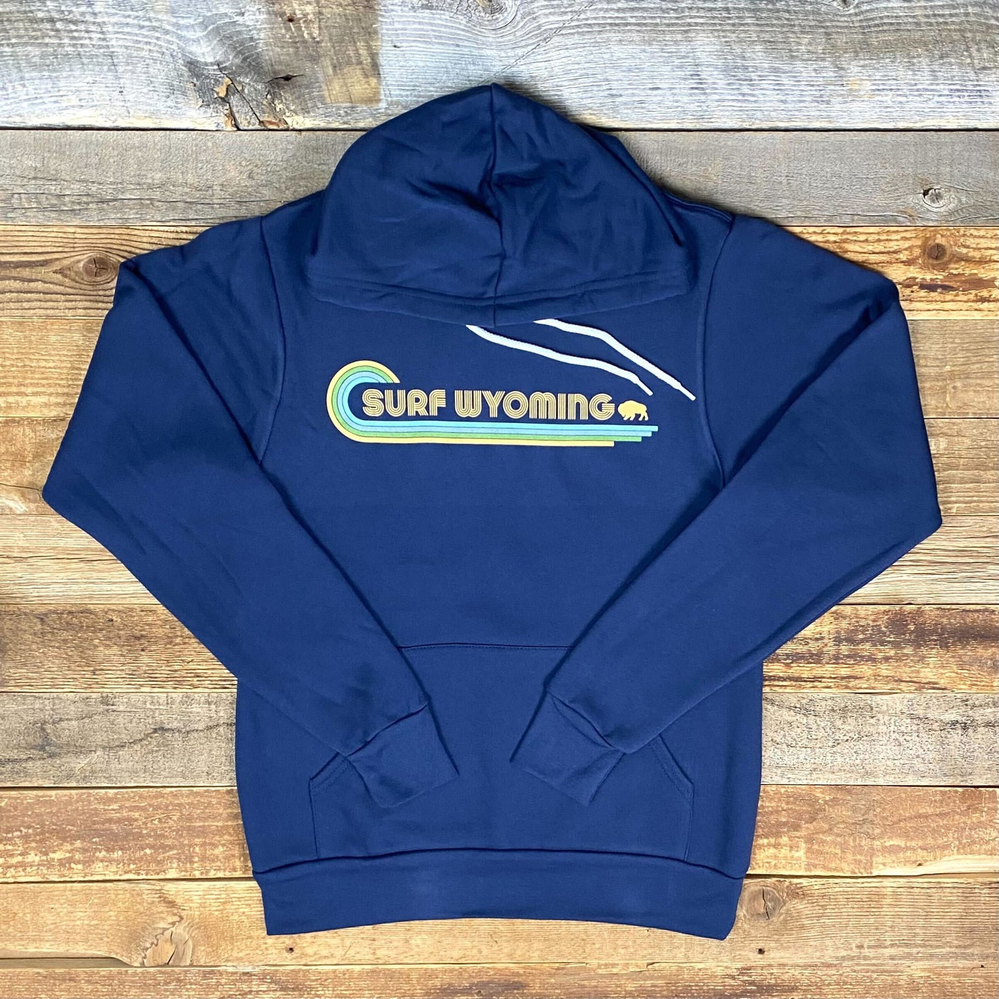 Surf Wyoming® Bison Lineup Hoodie - Navy