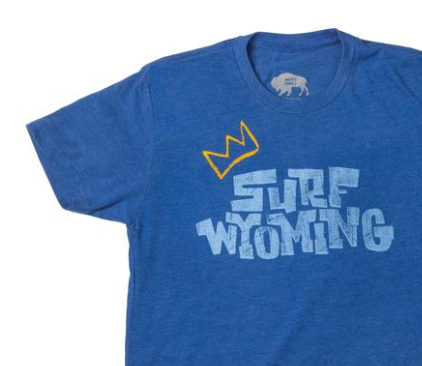 Men's Surf Wyoming® King Script Tee - Royal Blue