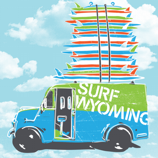 Surf Wyoming-Surf Wyoming® Stacked Sprint'r Ice Cream Truck - Sticker-
