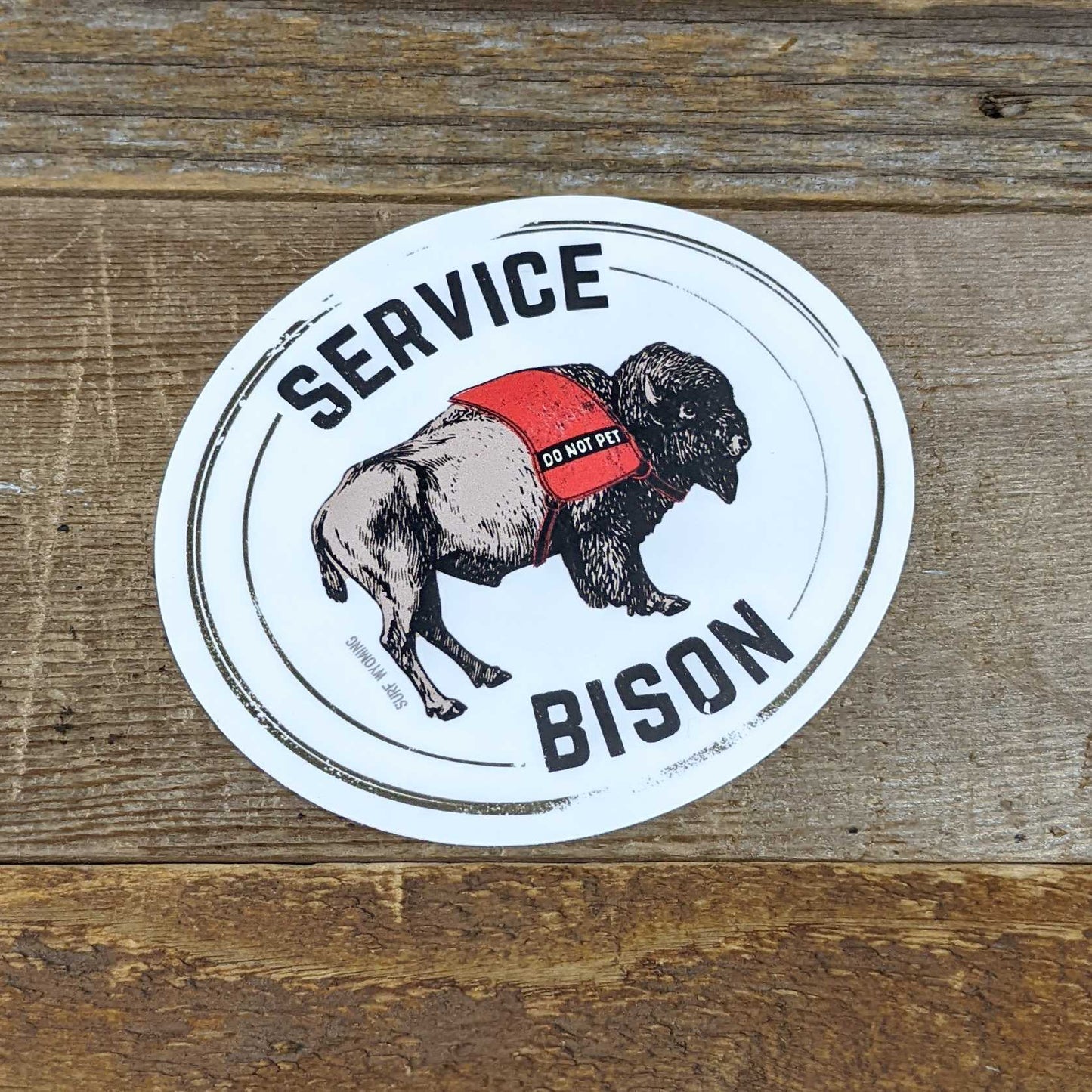 LIMITED EDITION Surf Wyoming® Service Bison Sticker