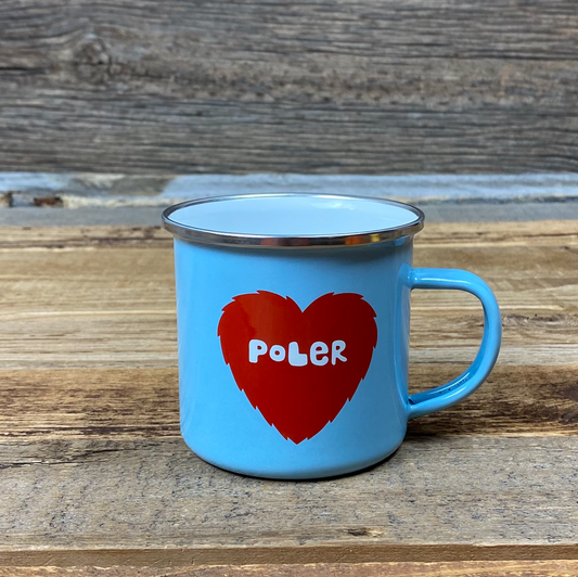 Poler Enamel Classic Camp Mug - Blue