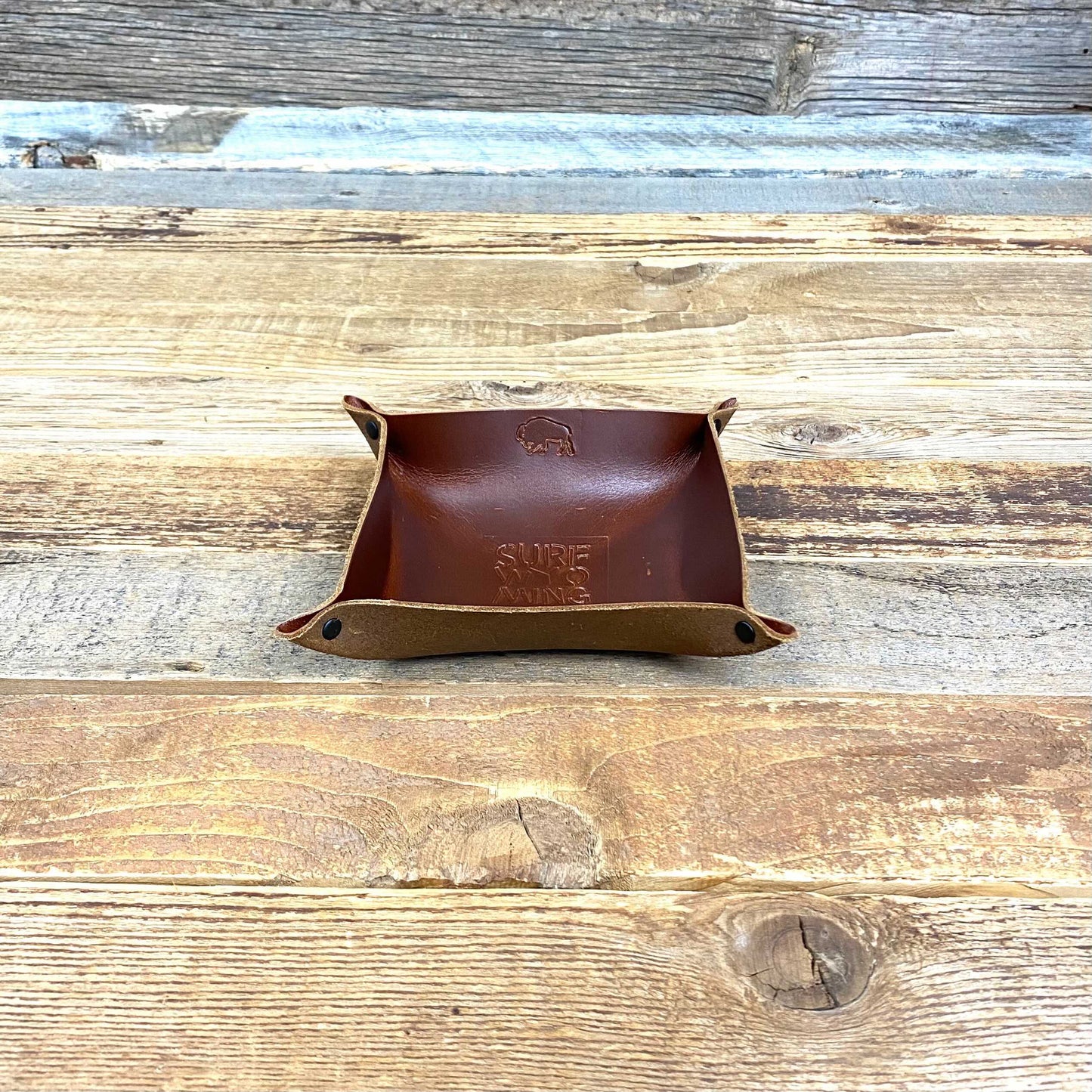 Surf Wyoming® Leather Valet Catchall - Maple