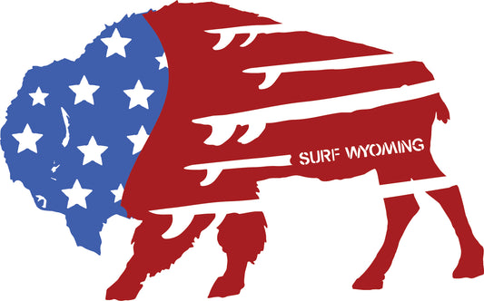 Surf Wyoming-Surf Wyoming® Bison Quiver Sticker-