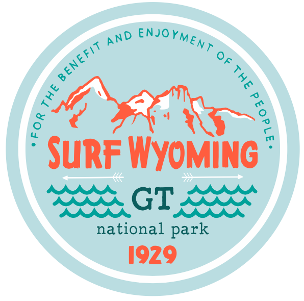 Surf Wyoming-Surf Wyoming® Les Trois Badge Sticker-