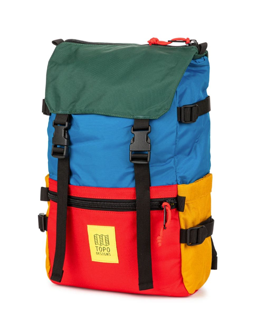 TOPO DESIGNS バックパック 819656016842 TDRP015 RED TEAL Topo Designs Mountain Pack - Red | undefined | Huckberry