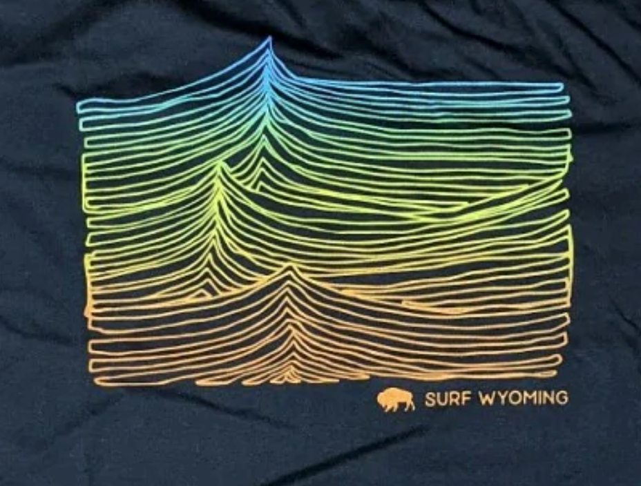 Men's Surf Wyoming® Ridgeline Tee - Black