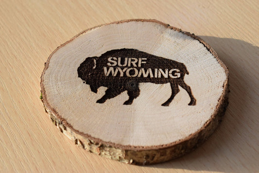 Surf Wyoming-Surf Wyoming® Hot Toddy wood coasters - set of 4 (NOW SHIPPING!)-