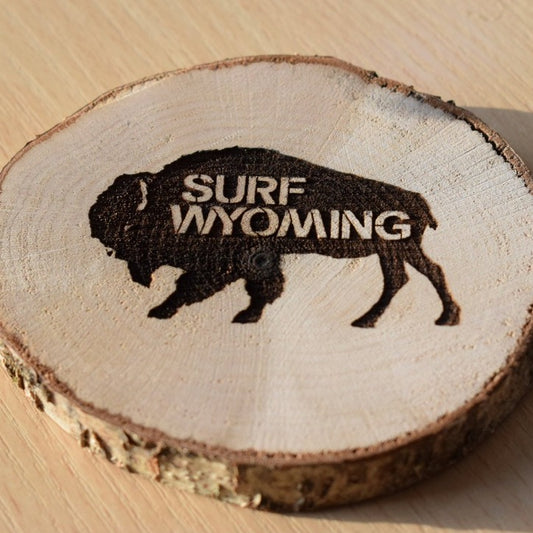 Surf Wyoming-Surf Wyoming® Hot Toddy wood coasters - set of 4 (NOW SHIPPING!)-