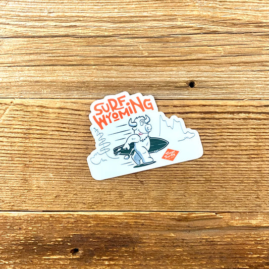 Surf Wyoming® Bison O.G. Surf Sticker