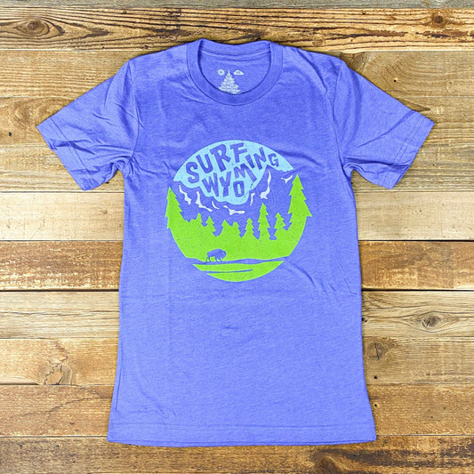 Unisex Surf Wyoming® First Park 3.0 Tee - Heather Lapis