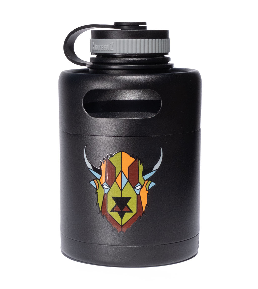 Surf Wyoming-Surf Wyoming® Digi Bison 32oz Stainless Steel "Keg" Growler-